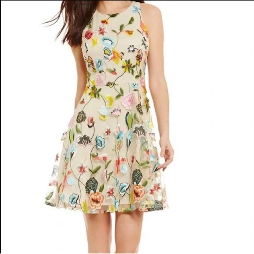 Gianna Bini Embroidered Mini Dress